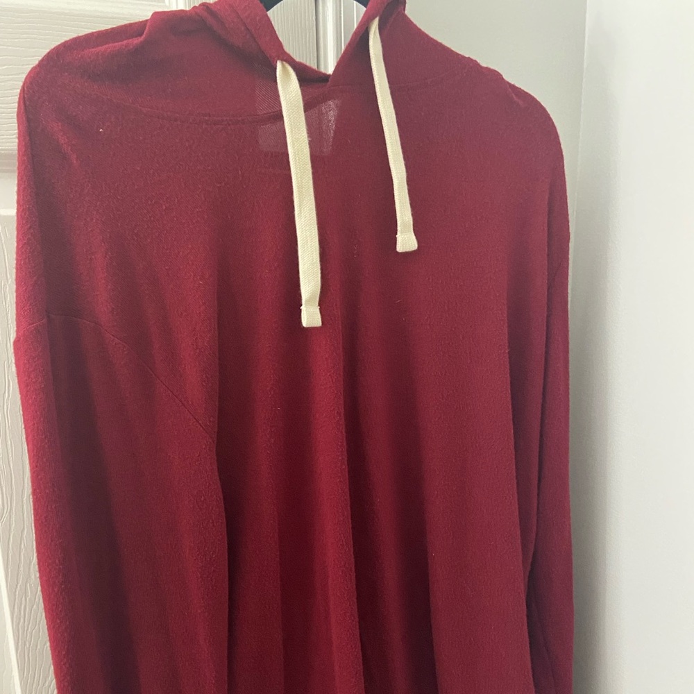 Zyia burgundy / red XL boyfriend hoodie